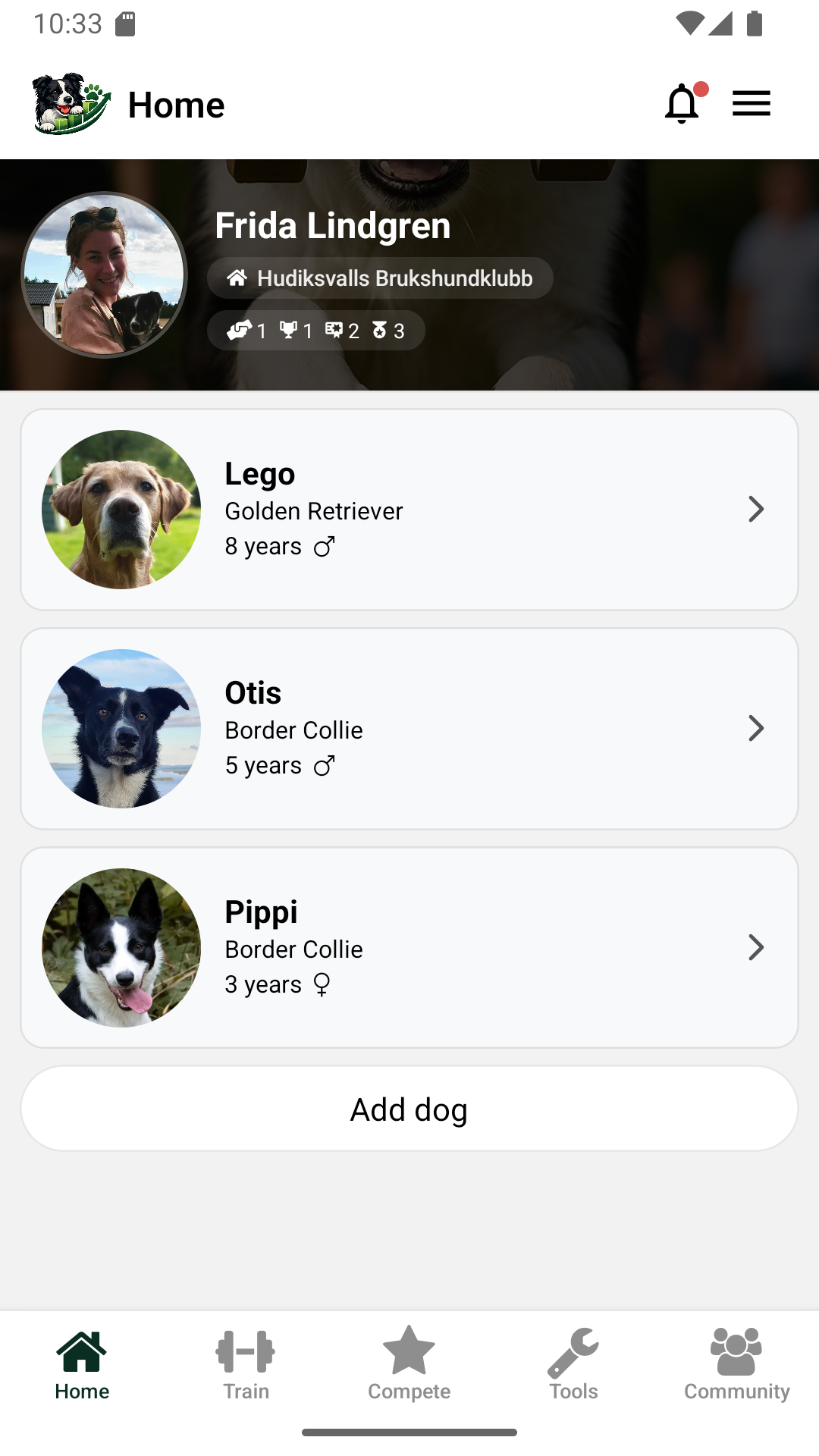 DogStreak app screenshot 1