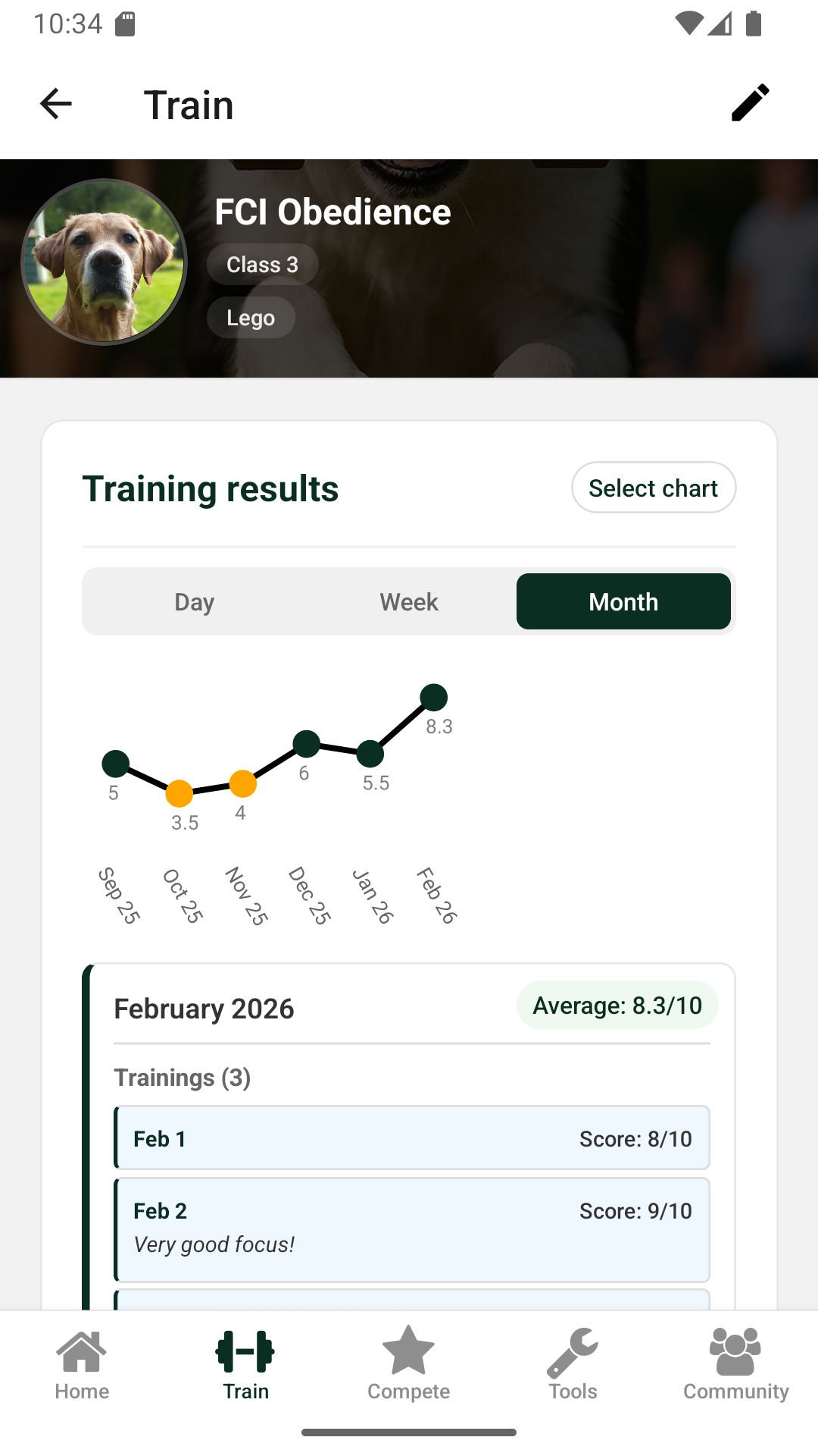 DogStreak app screenshot 2